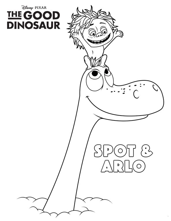 Plansa de colorat cu Dinozauri 119 23